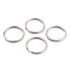 Non-Tarnish 304 Stainless Steel Split Key Rings STAS-H153-02P-1