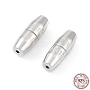 Anti-Tarnish Rhodium Plated 925 Sterling Silver Screw Clasps STER-K173-11P-4