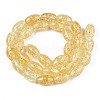 Transparent Crackle Glass Beads Strands X-GLAA-S192-B-010G-2