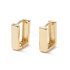 Rack Plating Brass Rectangle Hoop Earrings for Women EJEW-B014-18G-1