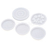 Boutigem 5Pcs 5 Style Cup Mat Silicone Molds DIY-BG0001-11-8