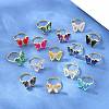 Brass Micro Pave Cubic Zirconia Finger Rings GL-CBA65A8-01G-1