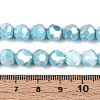 Anti-Tarnish Electroplate Glass Beads Strands EGLA-T021-8mm-15-10-4