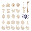 Wooden Cutouts Ornaments WOOD-TA0002-39-27