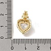 Brass Micro Pave Clear Cubic Zirconia Pendants LS-CU-CBAA556-11B-3