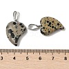 Natural Dalmatian Jasper Pendants G-B127-11P-02-3