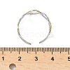 304 Stainless Steel Double Color Cuff Rings RJEW-S635-01GP-G-5