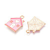 Alloy Enamel Pendants ENAM-T022-27-2