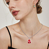 1Pc 925 Sterling Silver Pendant Cabochon Settings STER-BC0003-59A-P-5