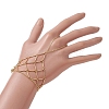 Brass Cable Chains Ring Bracelets for Women BJEW-JB11484-01-3