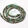 Natural African Turquoise(Jasper) Beads Strands X-G-N0188-02-3mm-2