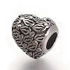 Retro 316 Surgical Stainless Steel European Style Beads OPDL-L013-02AS-1