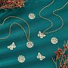 Unicraftale 40Pcs 2 Styles 201 Stainless Steel Filigree Pendants STAS-UN0035-73-3