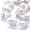 Natural Keshi Pearl Beads Strands PEAR-S020-W01-4
