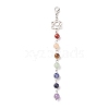 Natural Gemstone Link Pendant Decoration Sets HJEW-JM00692-2