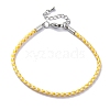 Polyester Cord Braided Bracelet Makings MAK-Z003-01P-18-1