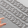 Stainless Steel Loose Leaf Book Binder Hinged Rings OFST-PW0015-02H-2