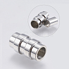 Tarnish Resistant 304 Stainless Steel Magnetic Clasps with Glue-in Ends STAS-F139-078P-1