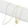 Brass Box Chin Necklaces for Women NJEW-U008-05G-1