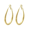 Brass Hoop Earrings for Women EJEW-A121-22G-2