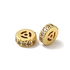 Rack Plating Brass Cubic Zirconia Beads KK-K273-13G-2