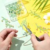 10 Colors Handmade Glass Seed Beaded Flower Pendants PALLOY-CJ00092-5