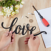 Iron Art Word Love Wall Ornaments HJEW-WH20004-18EB-3