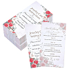240Pcs Floral Print Paper Care Instructions Cards AJEW-FG0005-62A-1