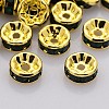 Brass Rhinestone Spacer Beads RB-A014-Z8mm-02G-1