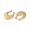 Rack Plating 304 Stainless Steel Thick Hoop Earrings for Women EJEW-Z026-25G-2