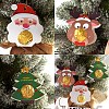 Christmas Santa Claus & Deer & Tree Paper Pendant Decorations PW-WGA525A-01-2