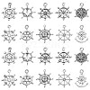 100Pcs 10 Styles Tibetan Style Allloy Pendants TIBEP-CJ0003-07-1