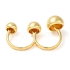 Brass Double Finger Rings RJEW-Q778-55G-3