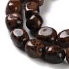 Natural Mahogany Obsidian Beads Strands G-P497-01D-02-4