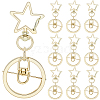 18Pcs Alloy Swivel Keychain Clasps KEYC-SP0001-48A-G-1