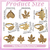 20Pcs 10 Styles Iron Napkin Rings DIY-GO0002-94-2
