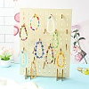 Desktop Rectangle Wooden Jewelry Bracelet Organizer Stands ODIS-YWC0001-01-2