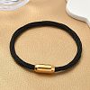 304 Stainless Steel with Polyester Metallic Cord Bracelets for Women BJEW-Z145-01G-26-1