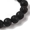 10mm Round Natural Lava Rock Braided Bead Bracelets BJEW-C067-01C-09-3