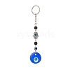Handmade Evil Eye Lampwork Pendant Keychain KEYC-JKC00449-2