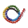 Chakra Theme Handmade Evil Eye Lampwork Beads Strands LAMP-G164-07B-2