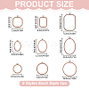9Pcs 9 Styles Plastic Embroidery Hoops DIY-WR0005-39-2