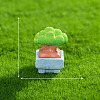 Resin Potted Plant & Animals Mini Model PW-WG442D2-02-1