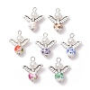 7Pcs Angel Printed Porcelain Ceramic Pendants PALLOY-JF03359-02-S-1