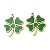 304 Stainless Steel with Green Enamel Pendants SA-CBA061A-04G-1