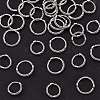 40Pcs 2 Styles Alloy Bead Ring Antique Fried Dough Twists Bead Ring Straight Hole Circle Bead Ring DIY Bracelet Accessories Materials JX593A-1