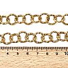 12MM Women's 304 Stainless Steel Textured Ring Link Chain Necklaces NJEW-A067-04G-5