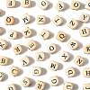 208Pcs 26 Styles Printed Natural Wood Beads WOOD-FS0001-51-3