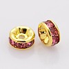 Brass Rhinestone Spacer Beads RB-A014-Z8mm-23G-2