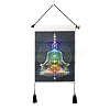 Chakra Cloth Wall Hanging Tapestry HJEW-M003-03A-2